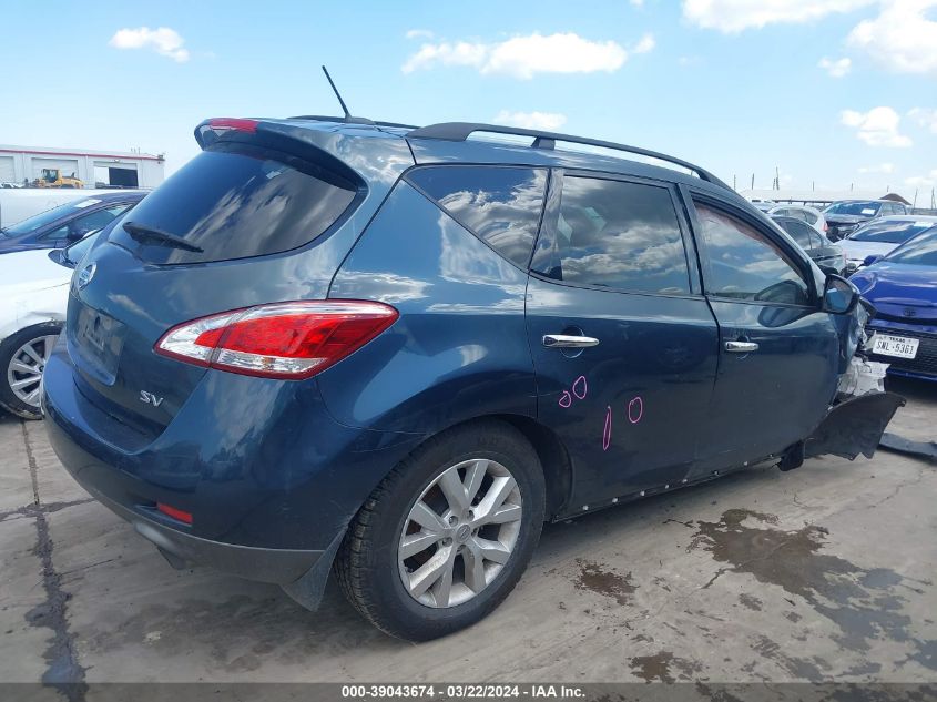 JN8AZ1MU0DW202275 2013 Nissan Murano Sv