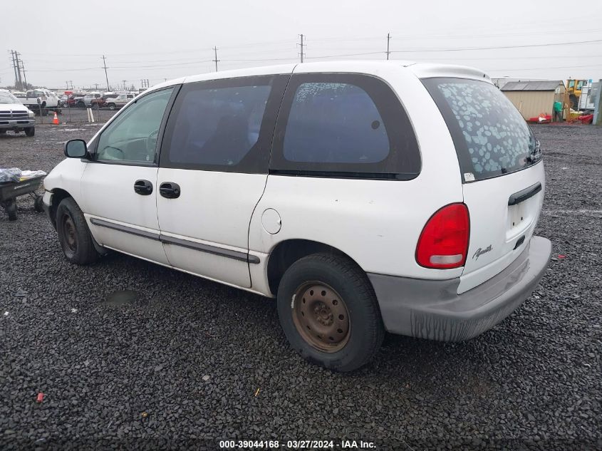 1998 Plymouth Voyager VIN: 2P4FP25BXWR734795 Lot: 39044168