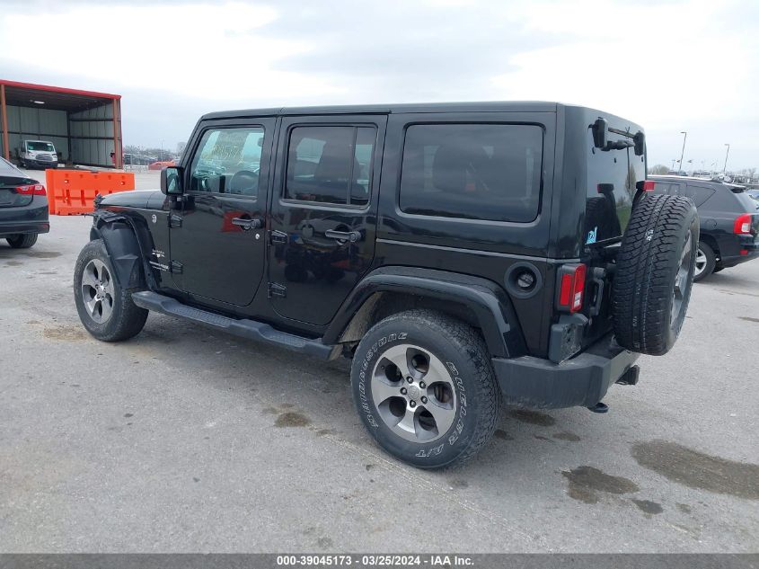 2018 Jeep Wrangler Jk Unlimited Sahara 4X4 VIN: 1C4BJWEG6JL841884 Lot: 39045173