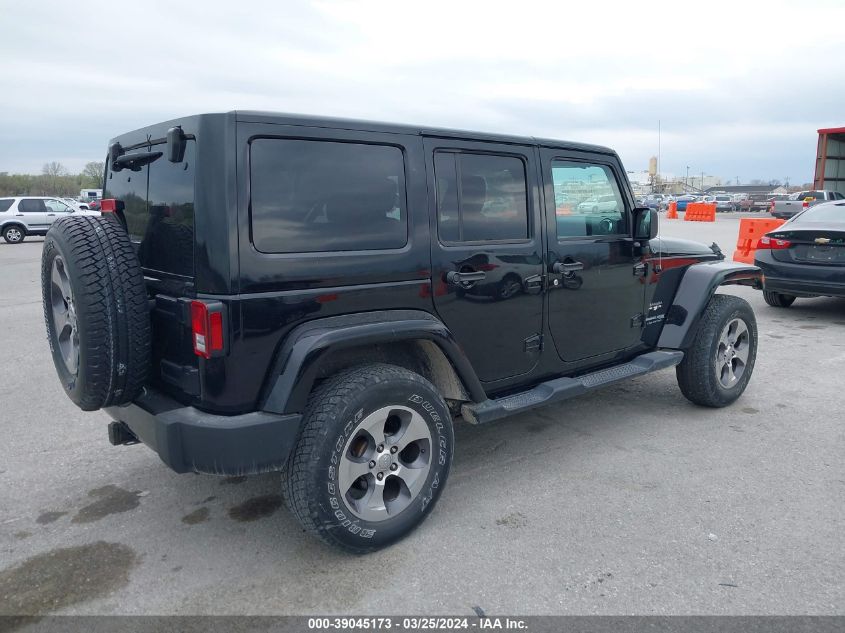 2018 Jeep Wrangler Jk Unlimited Sahara 4X4 VIN: 1C4BJWEG6JL841884 Lot: 39045173