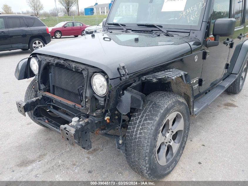 2018 Jeep Wrangler Jk Unlimited Sahara 4X4 VIN: 1C4BJWEG6JL841884 Lot: 39045173