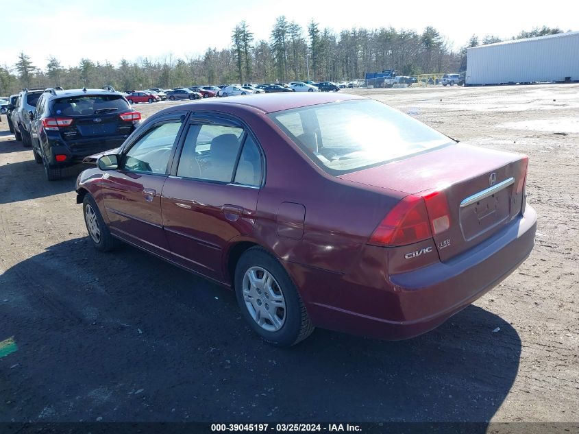 2HGES16532H501313 | 2002 HONDA CIVIC