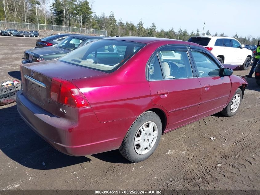 2HGES16532H501313 | 2002 HONDA CIVIC