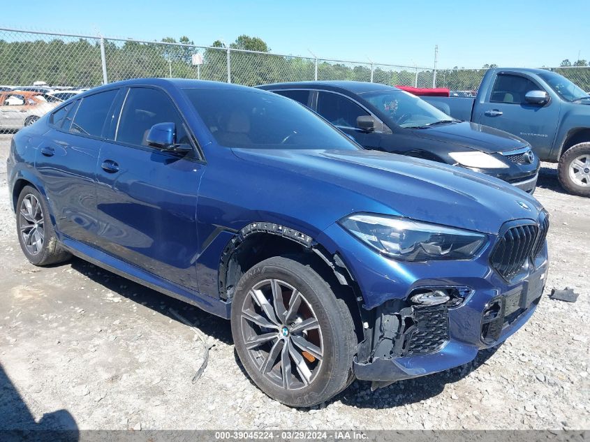 VIN 5UXCY6C00M9F14292 2021 BMW X6, Xdrive40I no.1