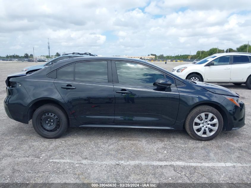 2021 Toyota Corolla Le VIN: JTDEPMAE6MJ125989 Lot: 39045630