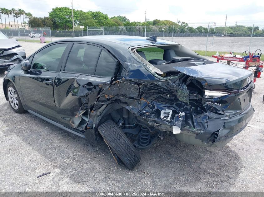 2021 Toyota Corolla Le VIN: JTDEPMAE6MJ125989 Lot: 39045630