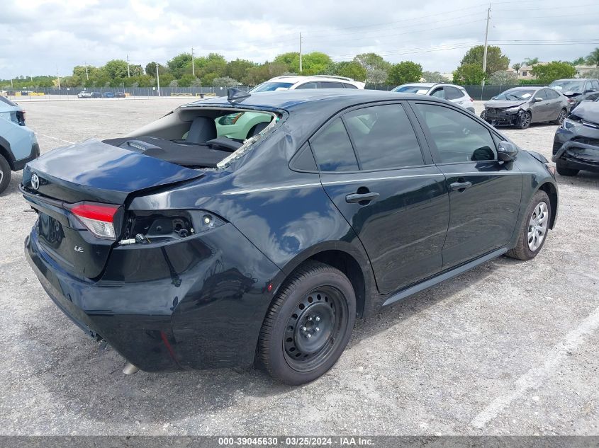 2021 Toyota Corolla Le VIN: JTDEPMAE6MJ125989 Lot: 39045630