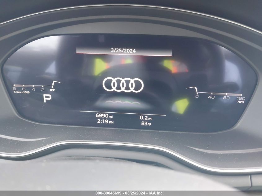 2024 AUDI A5 SPORTBACK PREMIUM PLUS 45 TFSI QUATTRO S TRONIC - WAUFACF53RA029105