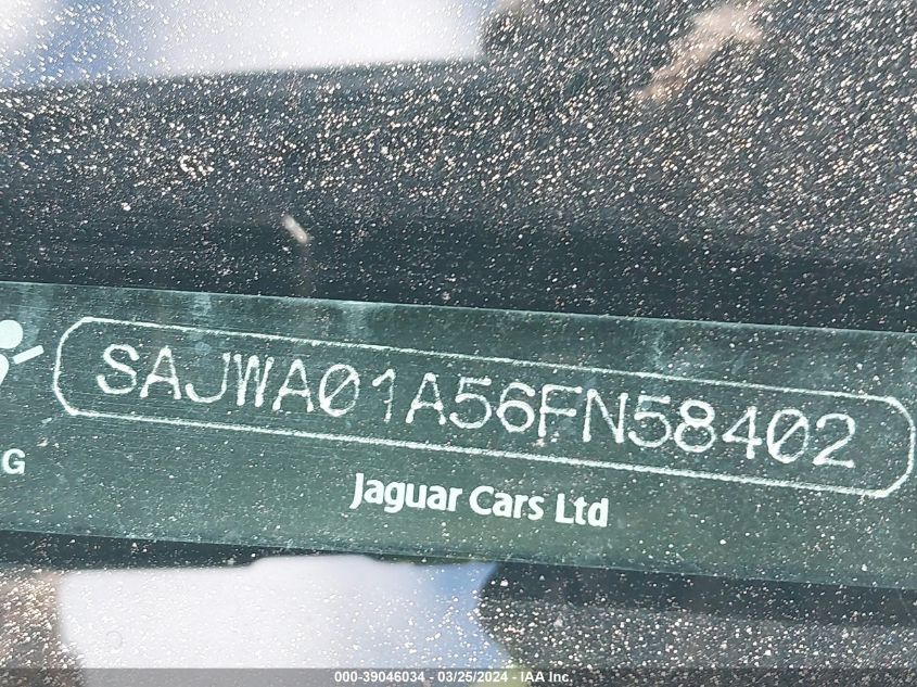 SAJWA01A56FN58402 | 2006 JAGUAR S-TYPE