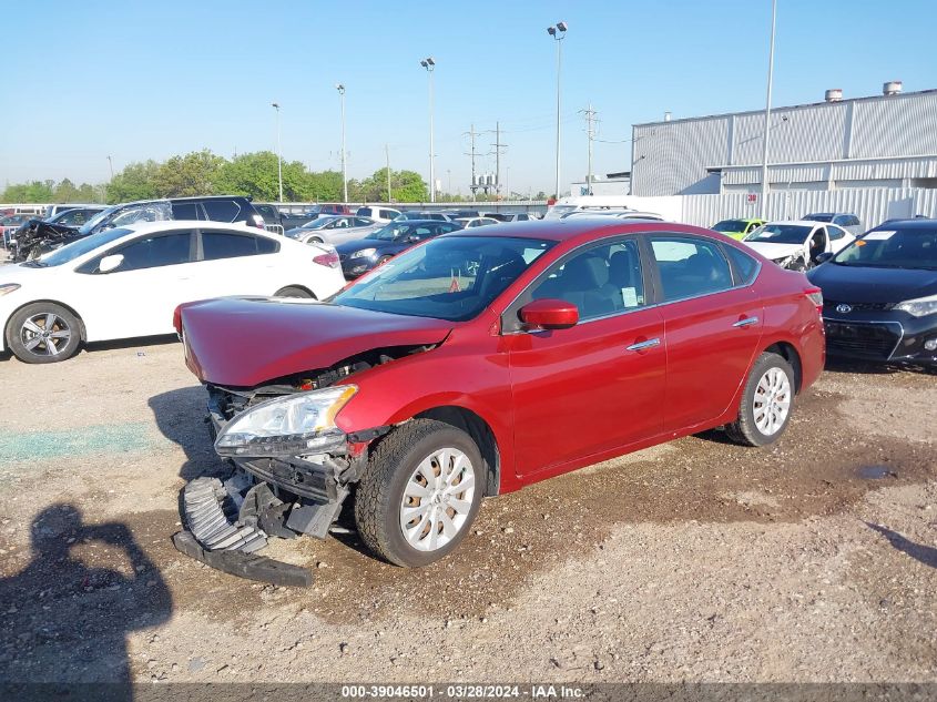 2015 Nissan Sentra VIN: 3N1AB7AP9FY261535 Lot: 40811454