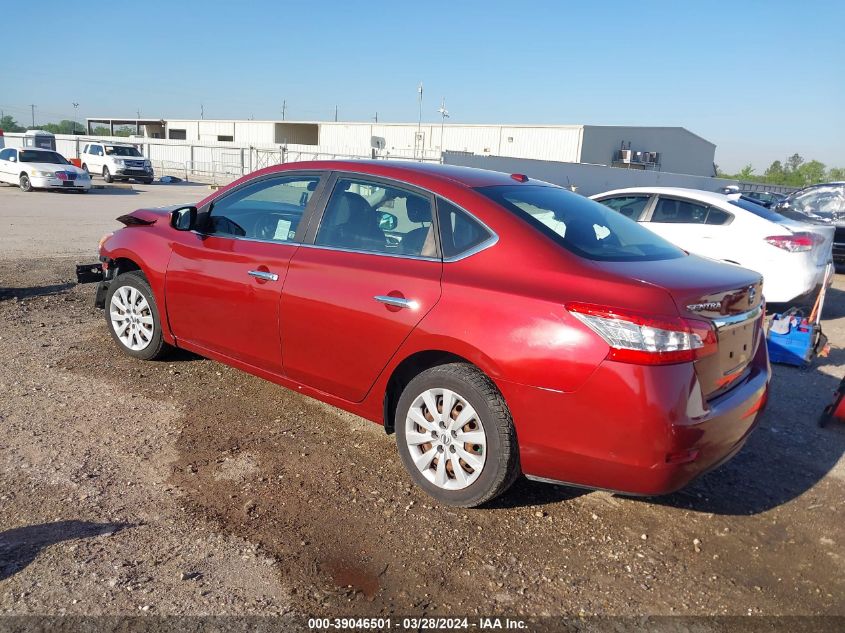 2015 Nissan Sentra VIN: 3N1AB7AP9FY261535 Lot: 40811454