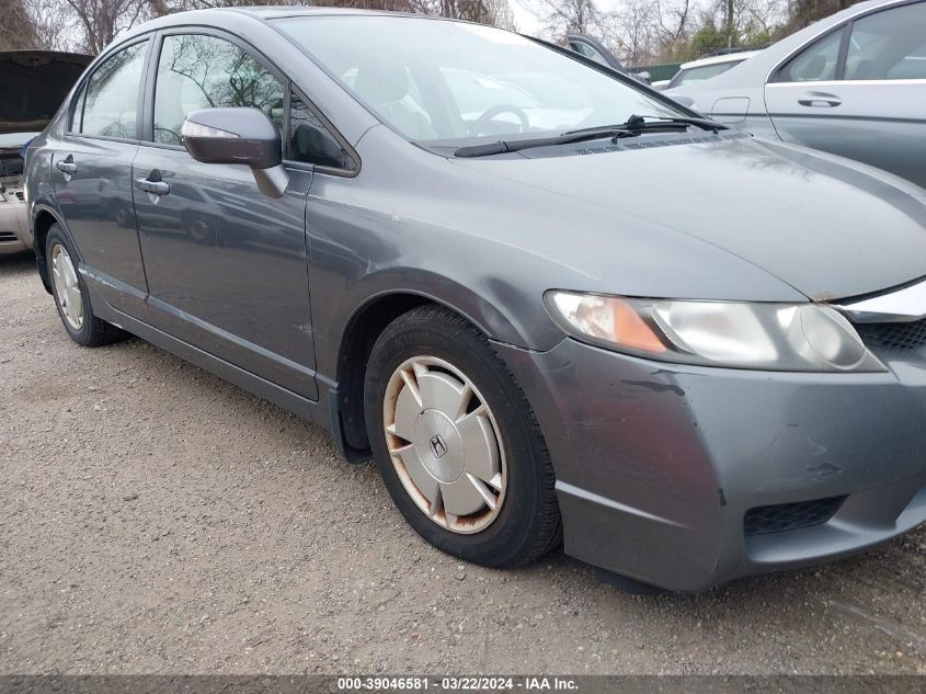 JHMFA3F27AS006898 | 2010 HONDA CIVIC HYBRID