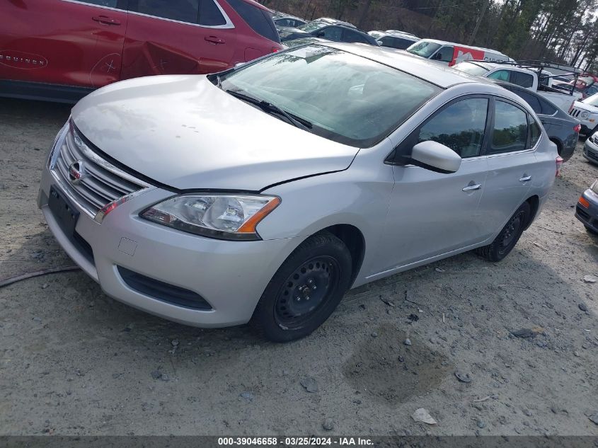 3N1AB7APXEL674110 | 2014 NISSAN SENTRA