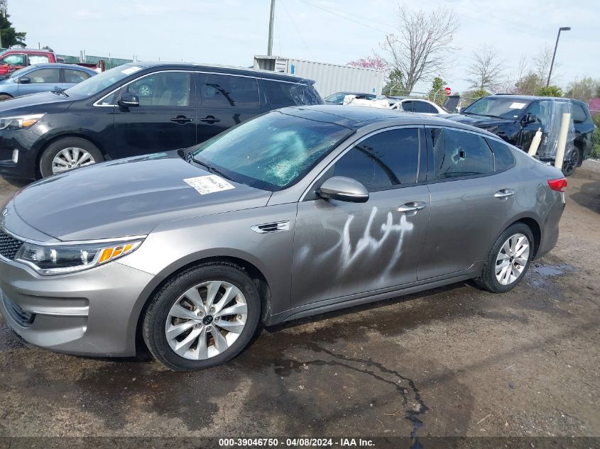 2016 Kia Optima Ex VIN: 5XXGU4L3XGG057718 Lot: 39046750