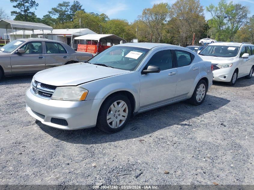 1C3CDZAB8CN103197 | 2012 DODGE AVENGER