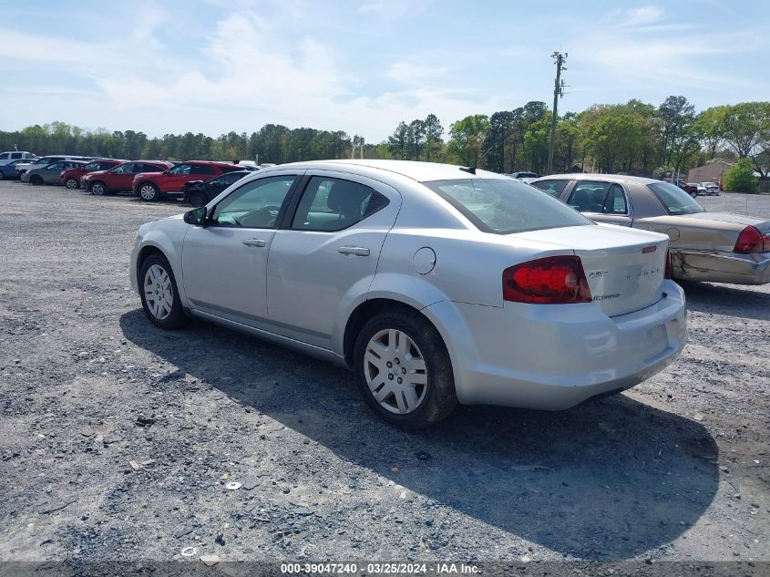 1C3CDZAB8CN103197 | 2012 DODGE AVENGER