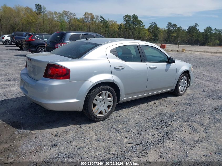 1C3CDZAB8CN103197 | 2012 DODGE AVENGER