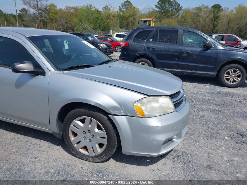 1C3CDZAB8CN103197 | 2012 DODGE AVENGER