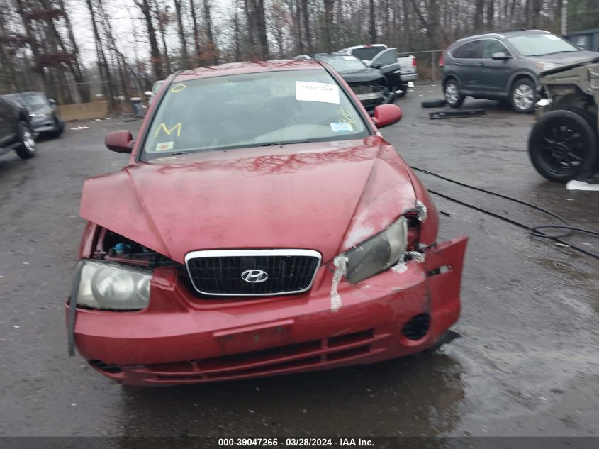 2002 Hyundai Elantra Gls VIN: KMHDN45D82U334953 Lot: 39047265