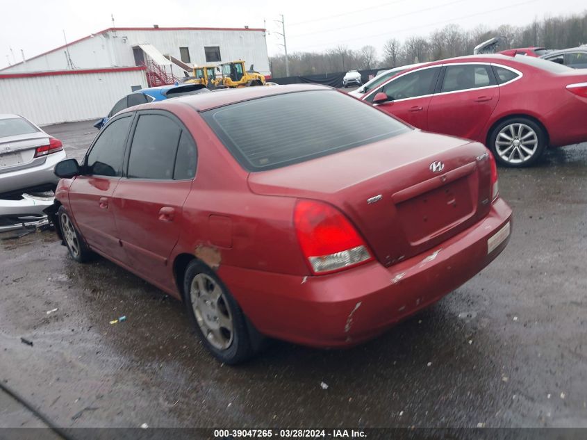 2002 Hyundai Elantra Gls VIN: KMHDN45D82U334953 Lot: 39047265