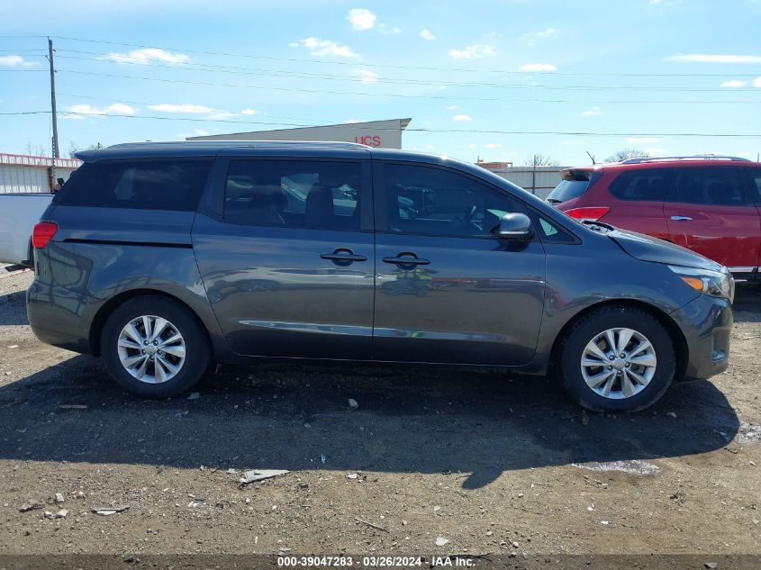 2016 Kia Sedona Lx VIN: KNDMB5C16G6201017 Lot: 39047283