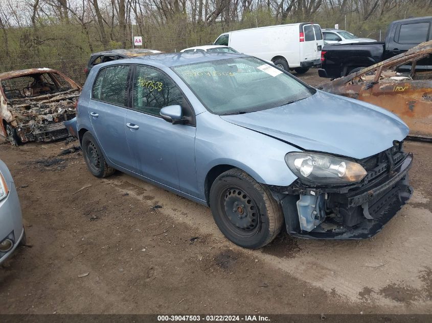 2010 Volkswagen Golf 4-Door VIN: WVWDB7AJ6AW307182 Lot: 39047503