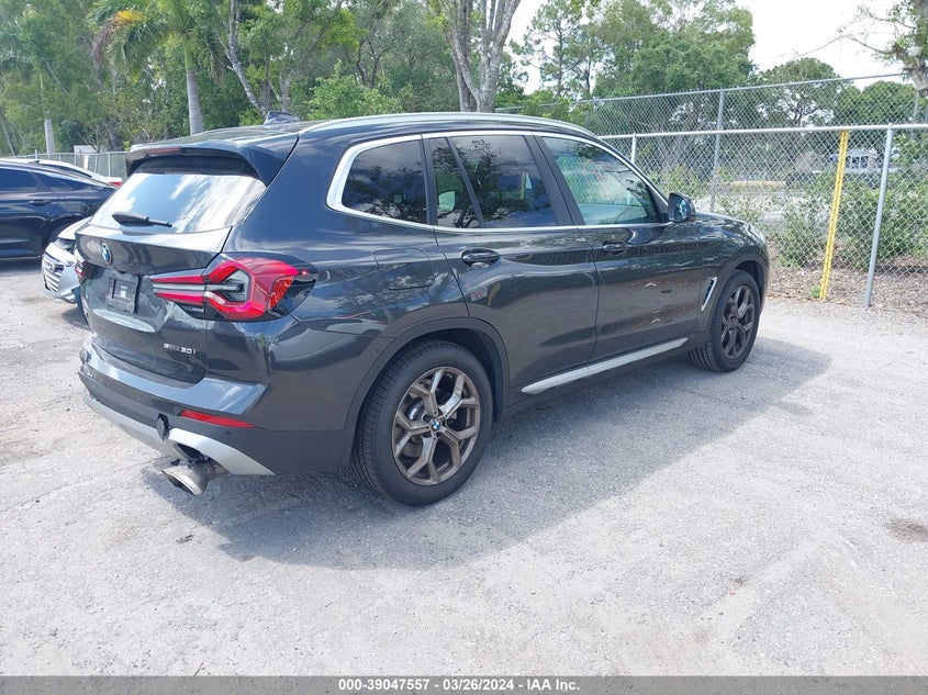 2022 BMW X3 VIN: 5UX43DP07N9K86422