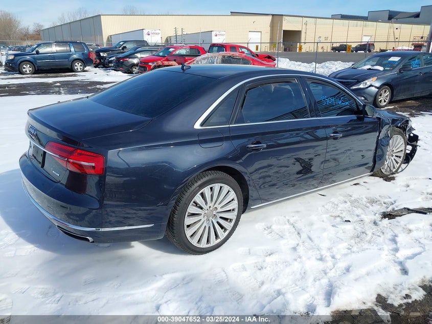 2015 Audi A8 L 3.0T VIN: WAU3GAFD8FN011832 Lot: 39047652