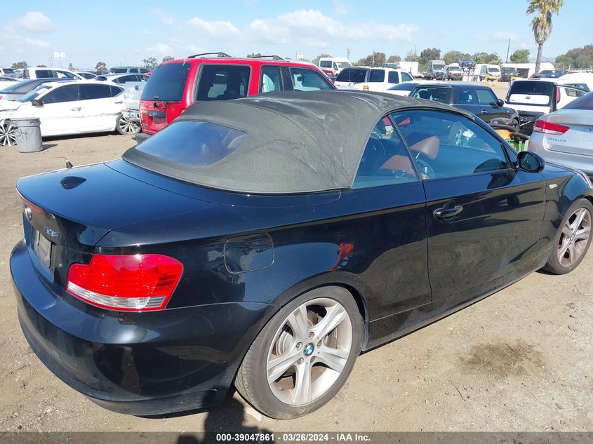 2008 BMW 128 I VIN: WBAUN13548VH79899 Lot: 39047861