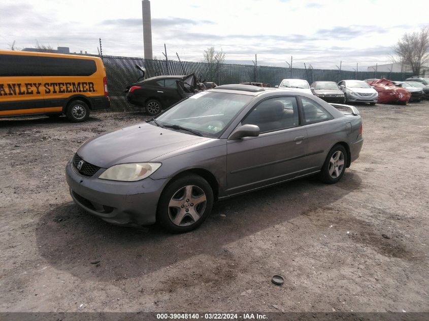 1HGEM229X4L076137 | 2004 HONDA CIVIC