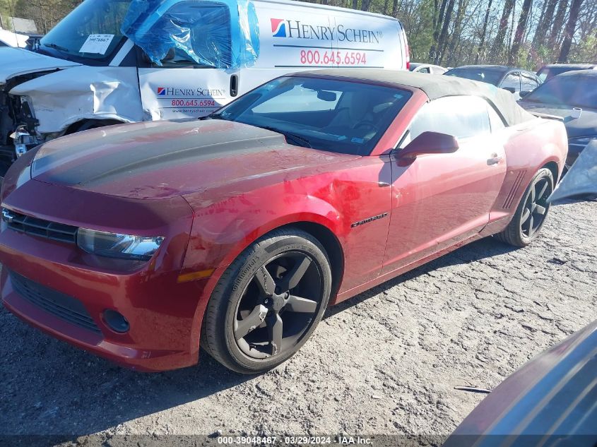 2015 Chevrolet Camaro 1Lt VIN: 2G1FD3D33F9146937 Lot: 39048467