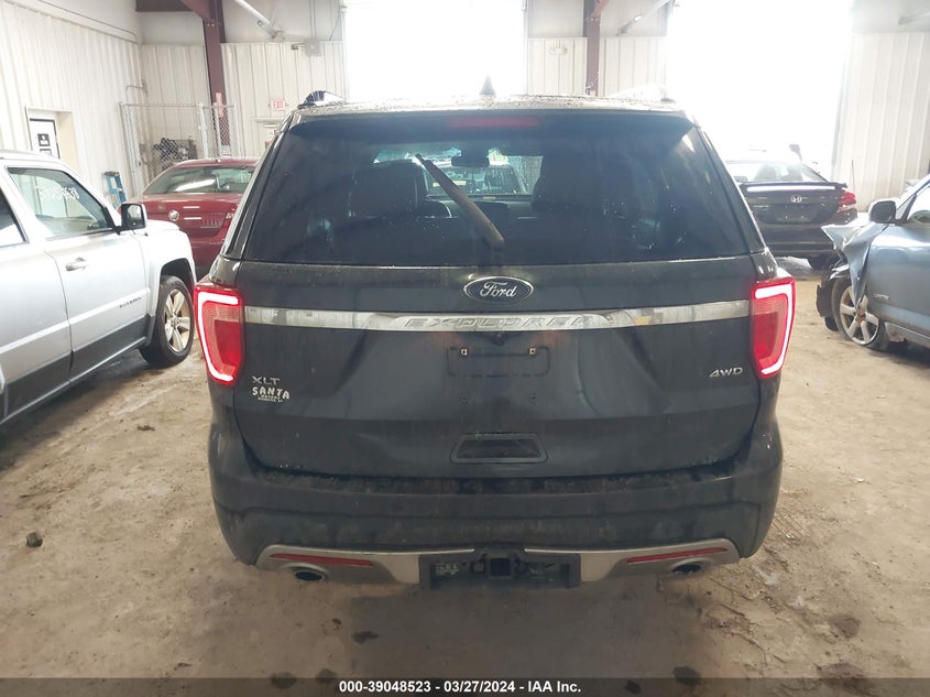VIN 1FM5K8D81HGD76283 2017 FORD EXPLORER XLT