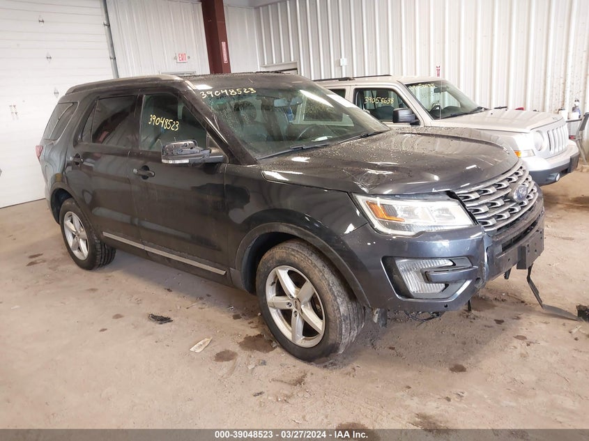 VIN 1FM5K8D81HGD76283 2017 FORD EXPLORER XLT