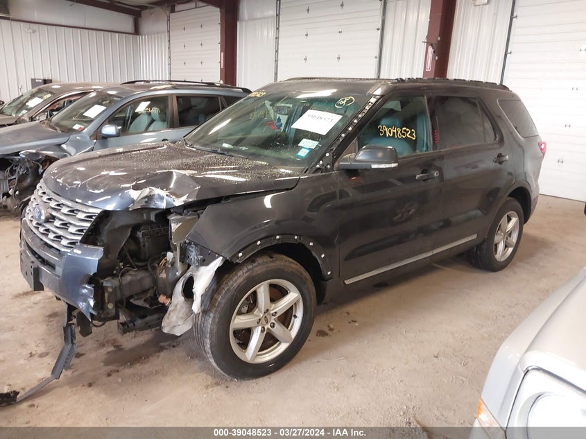 VIN 1FM5K8D81HGD76283 2017 FORD EXPLORER XLT