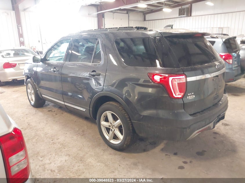 VIN 1FM5K8D81HGD76283 2017 FORD EXPLORER XLT
