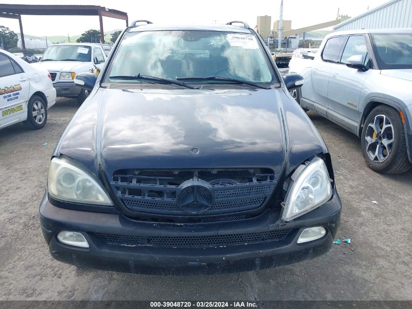 2002 Mercedes-Benz M-Class Base (A5) VIN: 4JGAB54E12A321426 Lot: 39048720