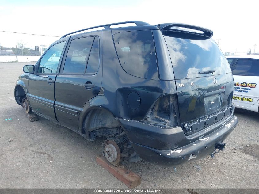 2002 Mercedes-Benz M-Class Base (A5) VIN: 4JGAB54E12A321426 Lot: 39048720