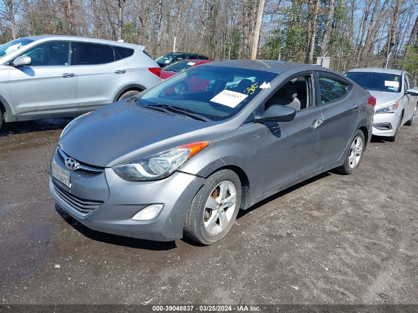 2013 Hyundai Elantra Gls VIN: 5NPDH4AEXDH289070 Lot: 39048837