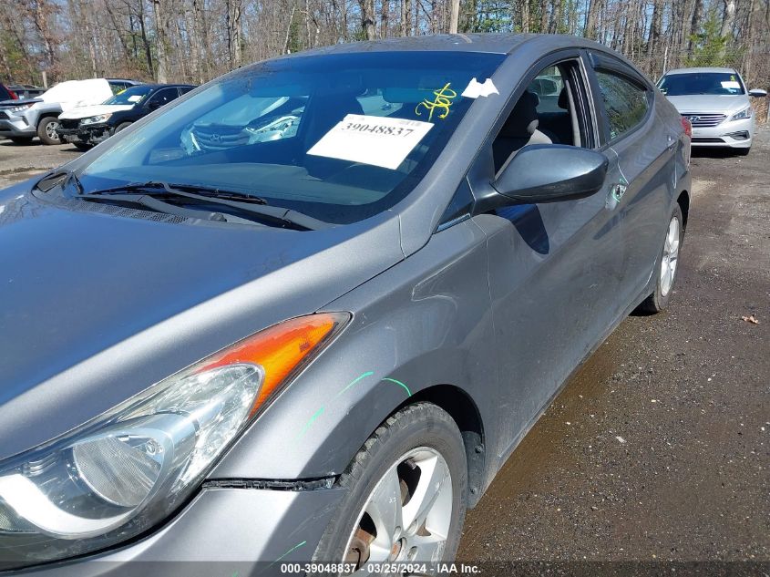 2013 Hyundai Elantra Gls VIN: 5NPDH4AEXDH289070 Lot: 39048837