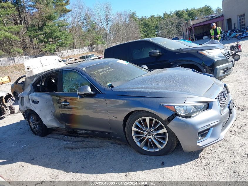 2019 Infiniti Q50 3.0T Luxe VIN: JN1EV7AR7KM555684 Lot: 39049003