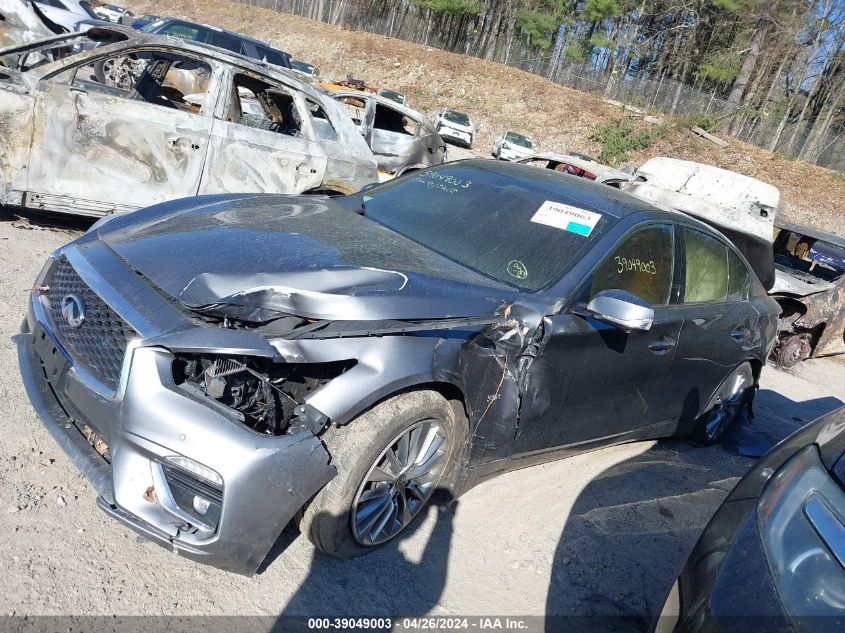 2019 Infiniti Q50 3.0T Luxe VIN: JN1EV7AR7KM555684 Lot: 39049003