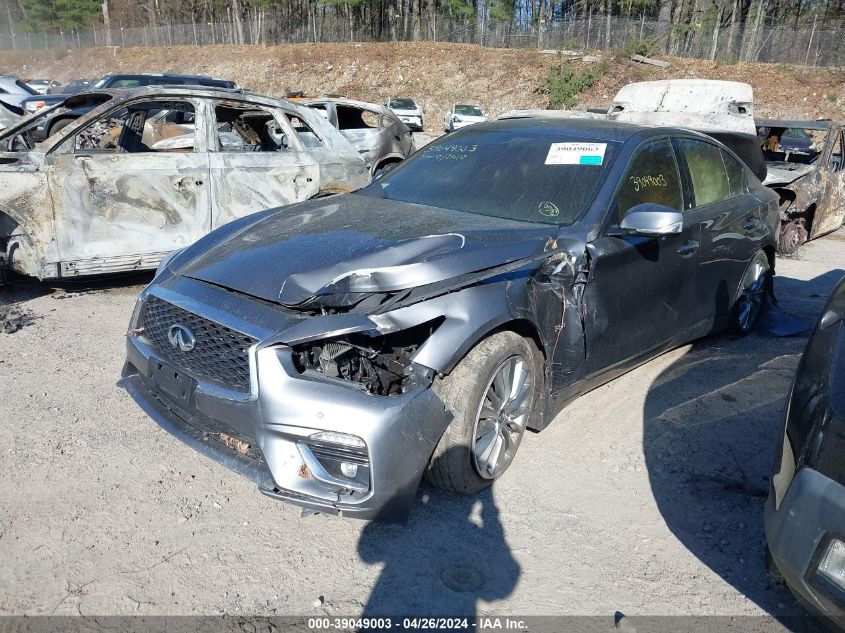 2019 Infiniti Q50 3.0T Luxe VIN: JN1EV7AR7KM555684 Lot: 39049003