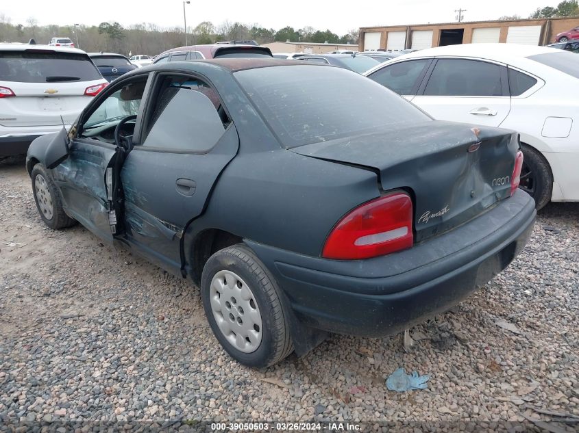 1998 Plymouth Neon Competition/Highline VIN: 1P3ES47C4WD722113 Lot: 39050503