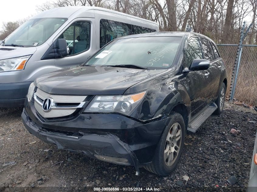 2009 Acura Mdx Tech/Entertainment Pkg VIN: 2HNYD28469H509782 Lot: 39050596