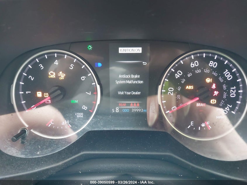 VIN 2T3P1RFVXLC086907 2020 TOYOTA RAV4 XLE