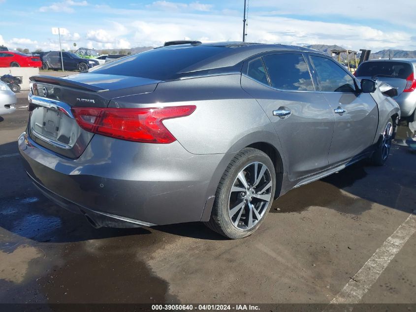 2017 Nissan Maxima 3.5 Platinum VIN: 1N4AA6AP9HC395537 Lot: 39050640