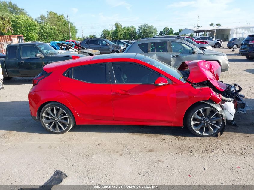 2019 Hyundai Veloster 2.0 Premium VIN: KMHTG6AF2KU014357 Lot: 39050747