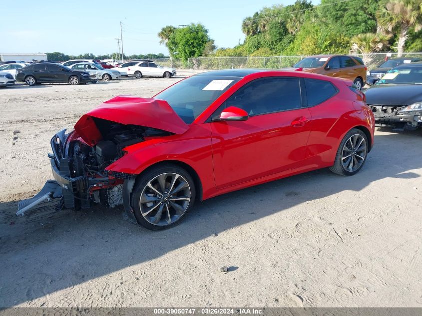 2019 Hyundai Veloster 2.0 Premium VIN: KMHTG6AF2KU014357 Lot: 39050747