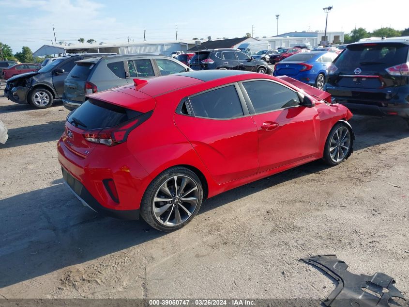 2019 Hyundai Veloster 2.0 Premium VIN: KMHTG6AF2KU014357 Lot: 39050747