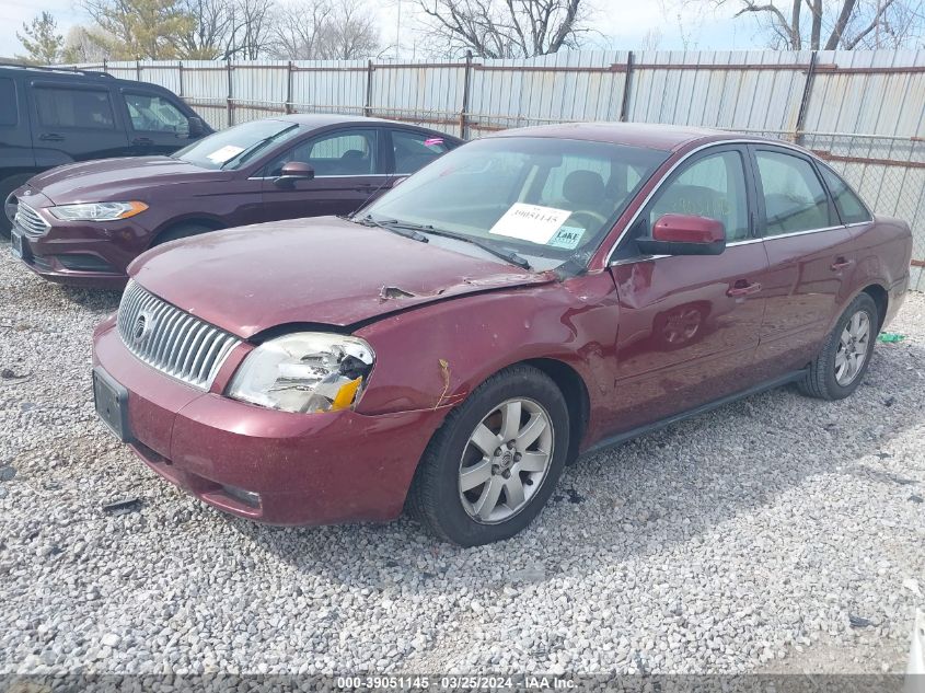 2005 Mercury Montego Luxury VIN: 1MEFM40155G614957 Lot: 39051145